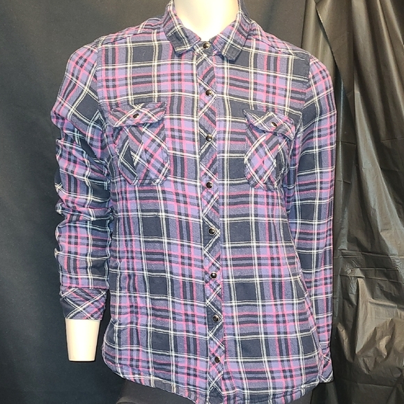 Bc Clothing Tops - Plaid Button-Up Shirt  BC CLOTHING Size Small